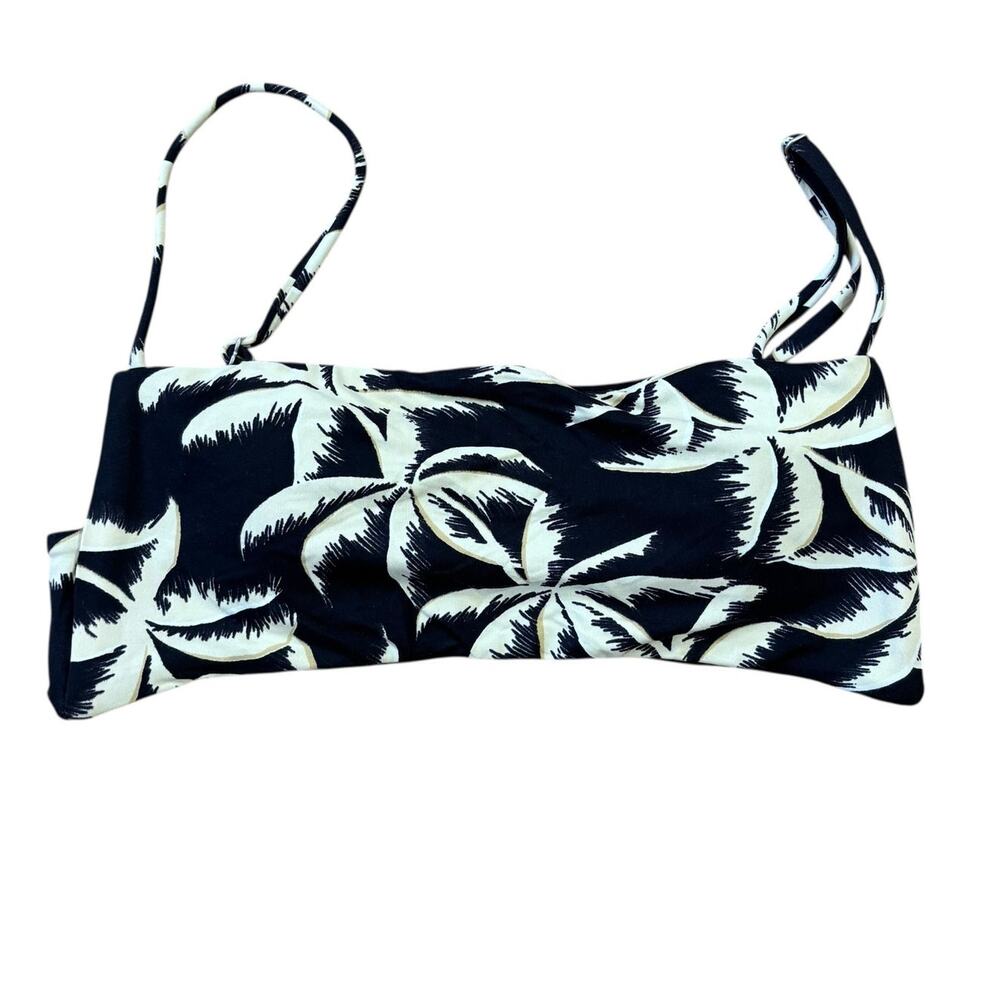 Billabong Swim Palm Tree Bandeau Bikini Bra Top Women’s M Beach Vacation Island